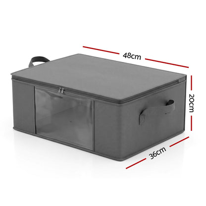 6 Packs Clothes Storage Bags 35L Foldable Closet Organizer Storage Bins