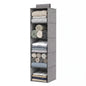 Hanging Closet Organiser 5 Tier Wardrobe Storage Grey 104cm