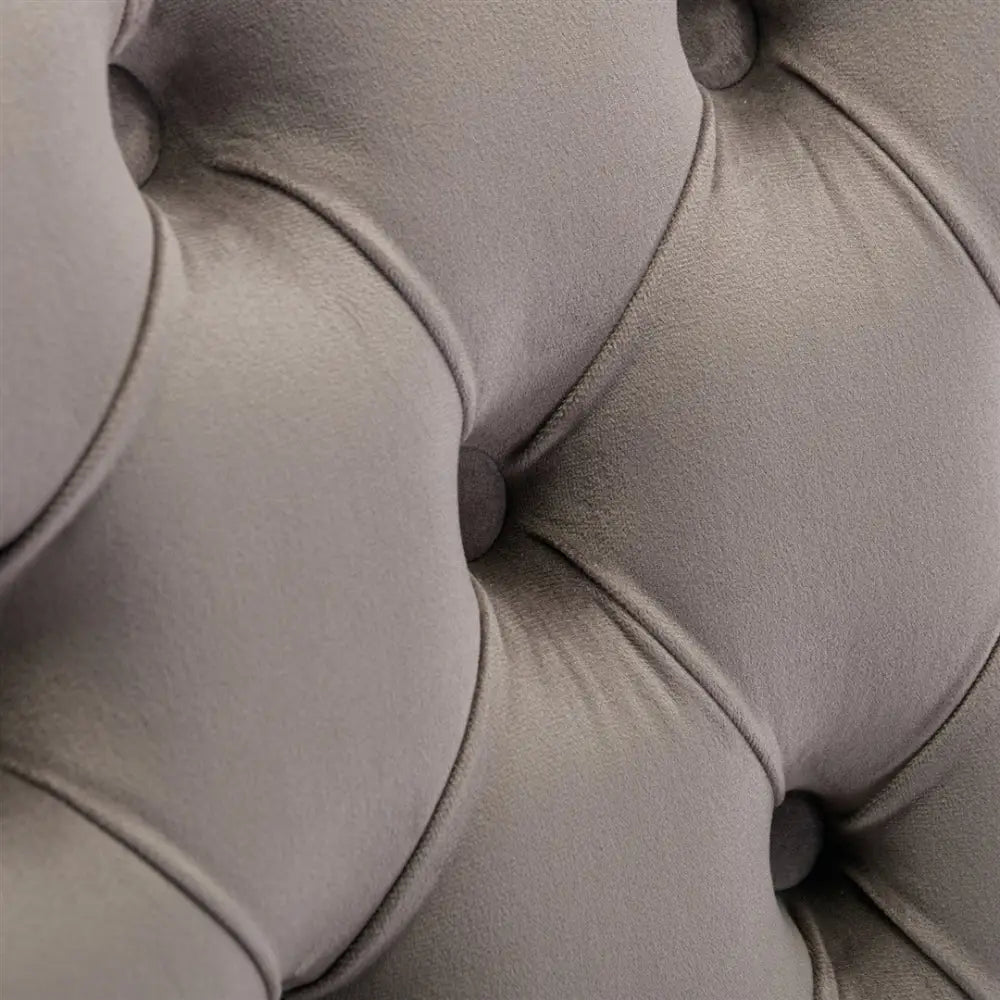 Aaden 4x Velvet Dining Chairs with Golden Metal Legs-grey