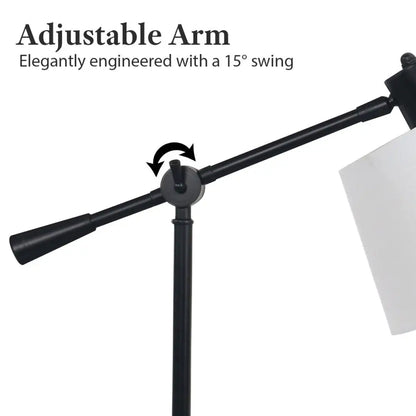Adjustable Metal Table Lamp in Black