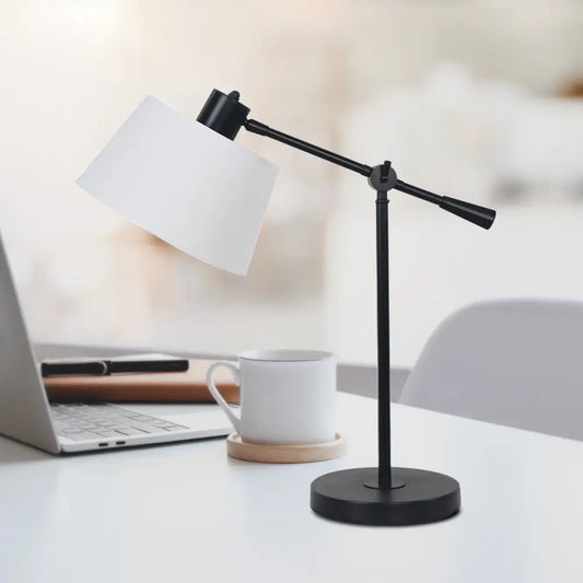 Adjustable Metal Table Lamp in Black