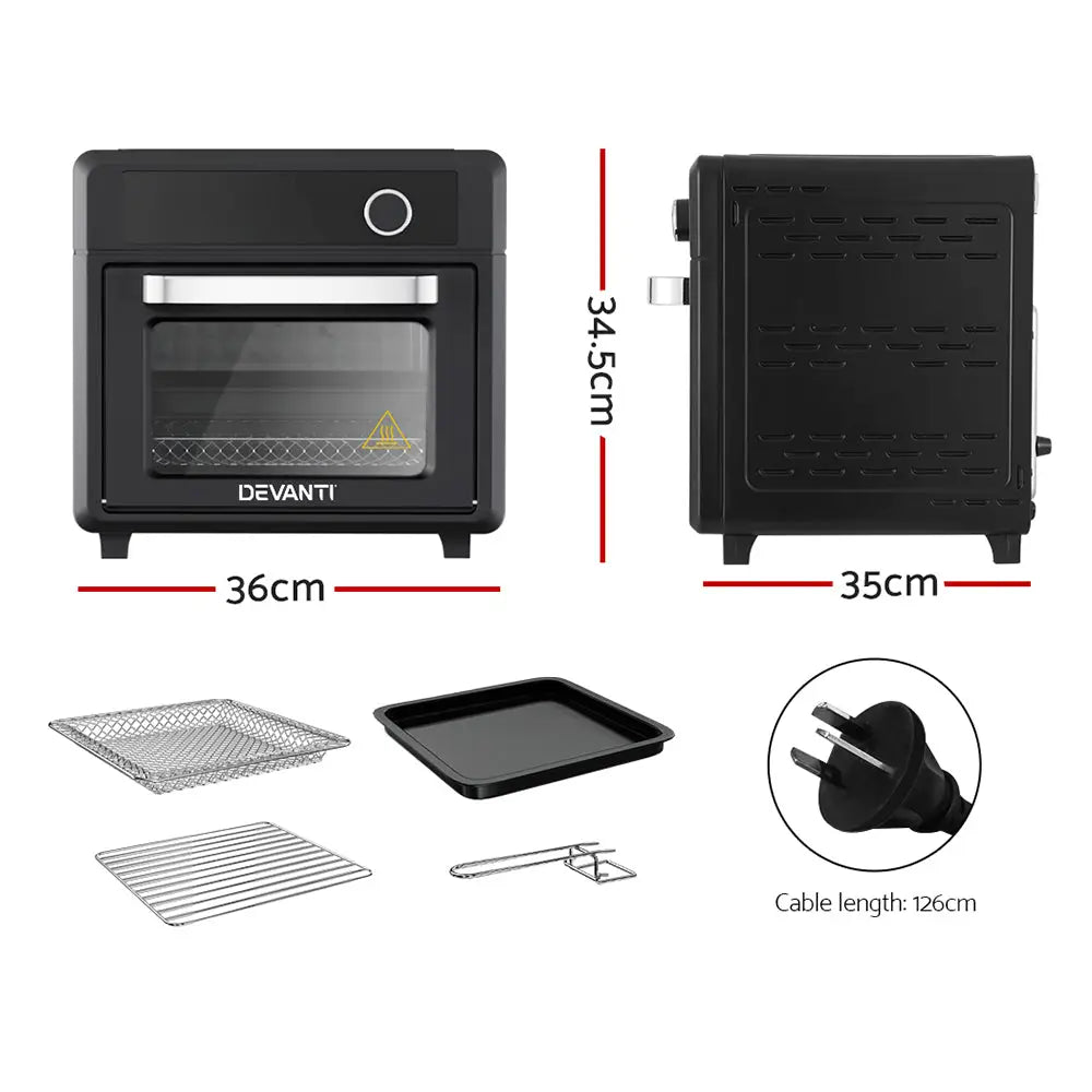 Air Fryer 20l Lcd Fryers Oven