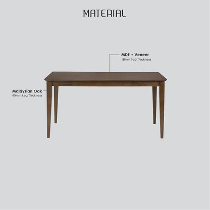 Allergo Dining Table 150cm Timber - Natural