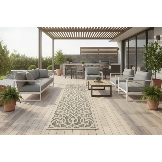 Alpha Outdoor Rug - Grey - 160x230