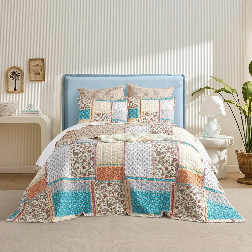 Amber Quilted Reversible Single/double Coverlet Set by Renee Taylor