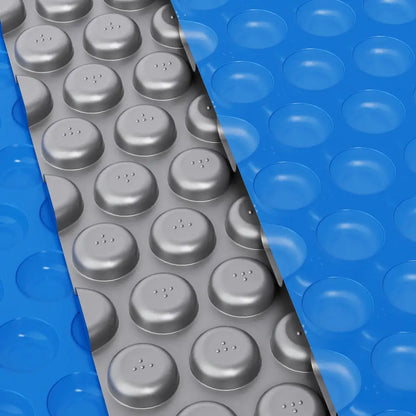 Aqua Buddy Pool Cover 600 Micron 11x6.2m Swimming Solar Blanket Blue Silver