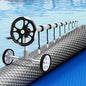 Aqua Buddy Pool Cover 600 Micron 11x6.2m W/ Roller 6.55m Swimming Pools Solar Blanket