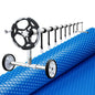 Aqua Buddy Pool Cover 600 Micron Heat Solar Blanket 9.5x5m W/ 5.55m Roller