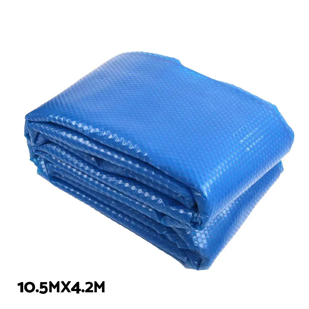Aquabuddy Pool Cover 500 Micron 10.5x4.2m Swimming Solar Blanket 5.5m Roller