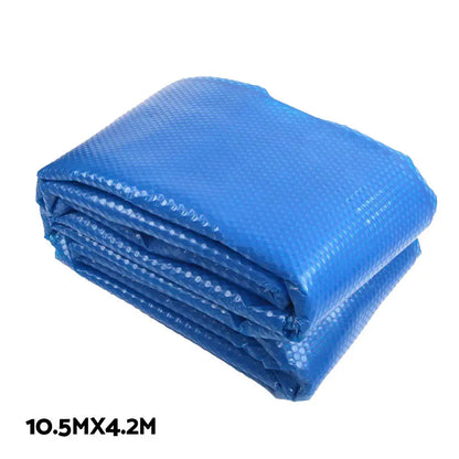 Aquabuddy Pool Cover 500 Micron 10.5x4.2m Swimming Solar Blanket 5.5m Roller