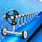 Aquabuddy Pool Cover 500 Micron 9.5x5m Blue Swimming Solar Blanket 5.5m Roller