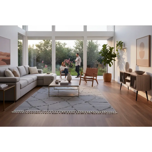 Ares Grey Anthrasite Rug 300x400