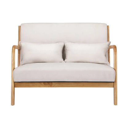 Armchair Lounge Chair Accent Armchairs Couch Sofa Loveseat Beige Wood