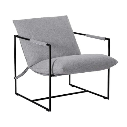 Armchair Lounge Chair Sling Grey