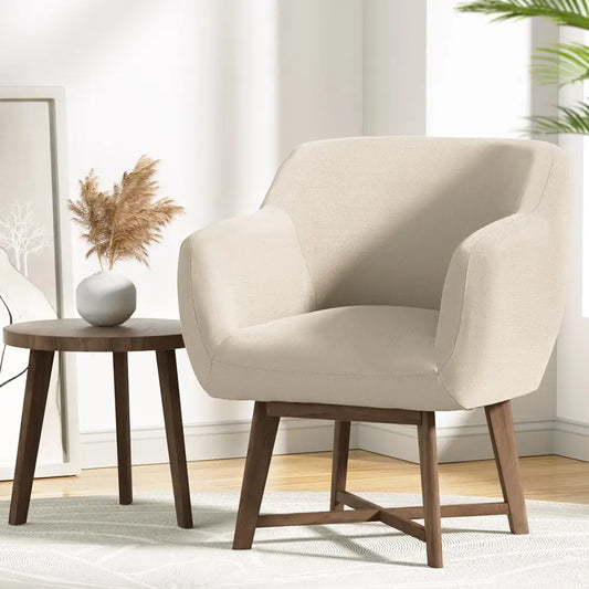 Armchair Tub Chair Beige Aston
