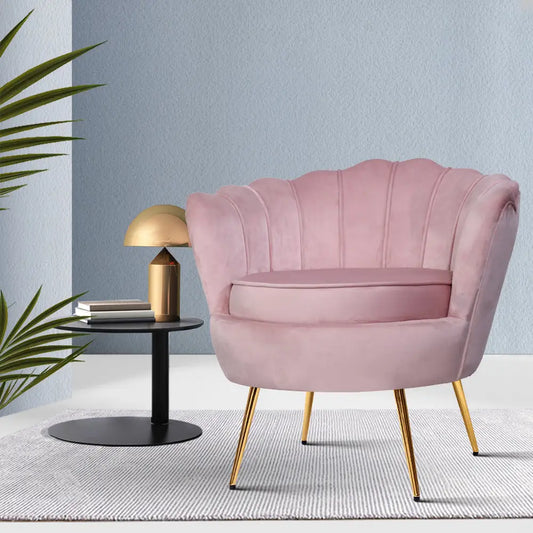 Armchair Velvet Pink Callista