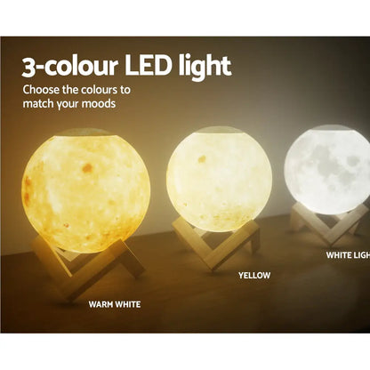 Aroma Diffuser Aromatherapy Moon Lamp 880ml | Three Spherical Led Moon Lamps