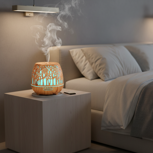 Aroma Diffuser Aromatherapy Wood Grain 400ml
