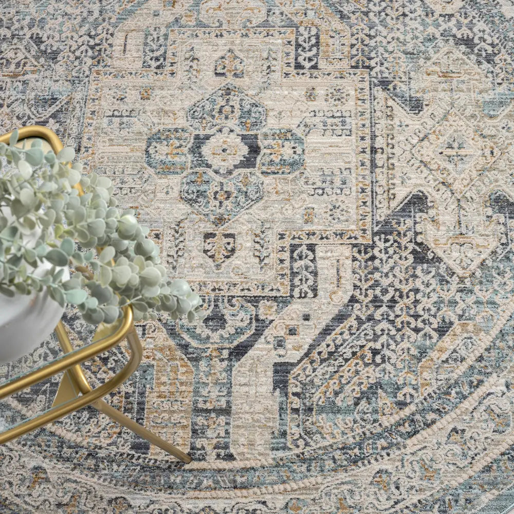 Aubre Contemporary Area Rug - Charcoal - 160x160