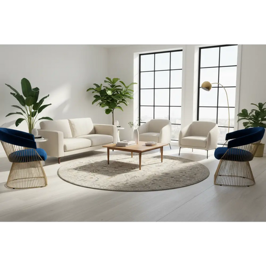 Aubre Contemporary Area Rug - Taupe - 80x300