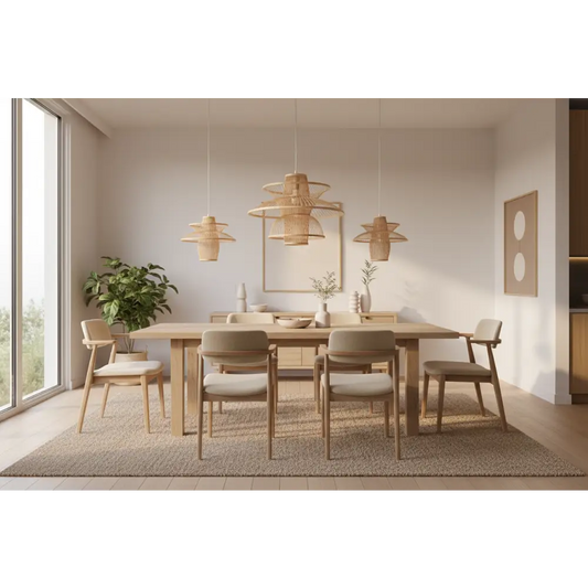 Aurora Natural Hand-woven Bamboo 3-layer Pendant Lamp Light