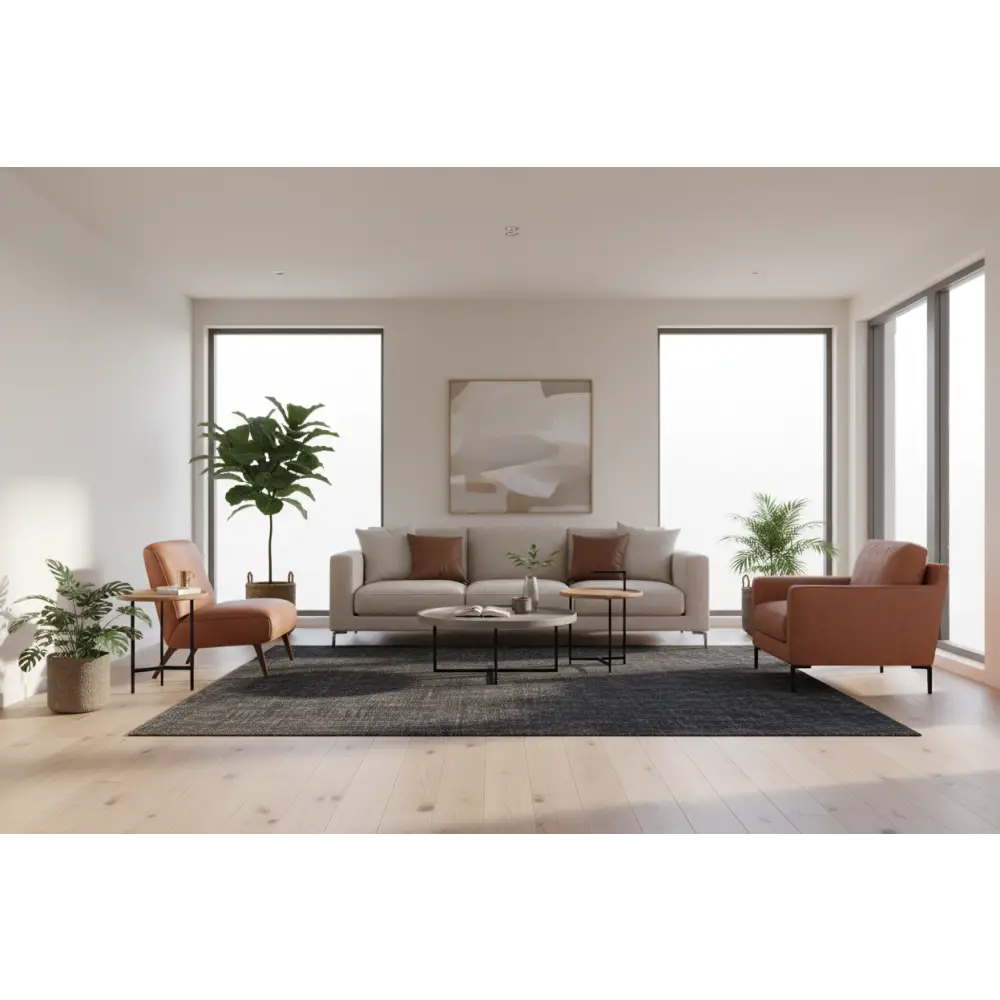 Azure Black by Rug Culture-280x190cm - Rectangle