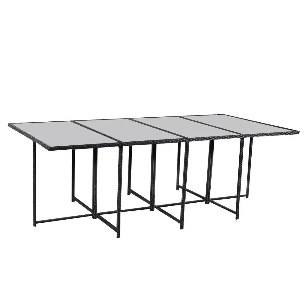 Bali 13pc Outdoor Dining Set-black