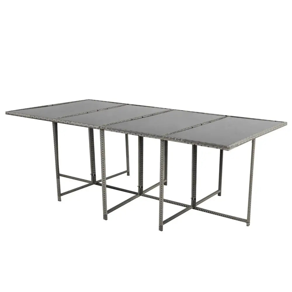 Bali 13pc Outdoor Dining Set-grey