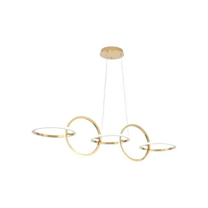 Bamdecor A180 Nordic Golden Circles Kitchen Dining Table Pendant Light Minimalist Modern Lighting