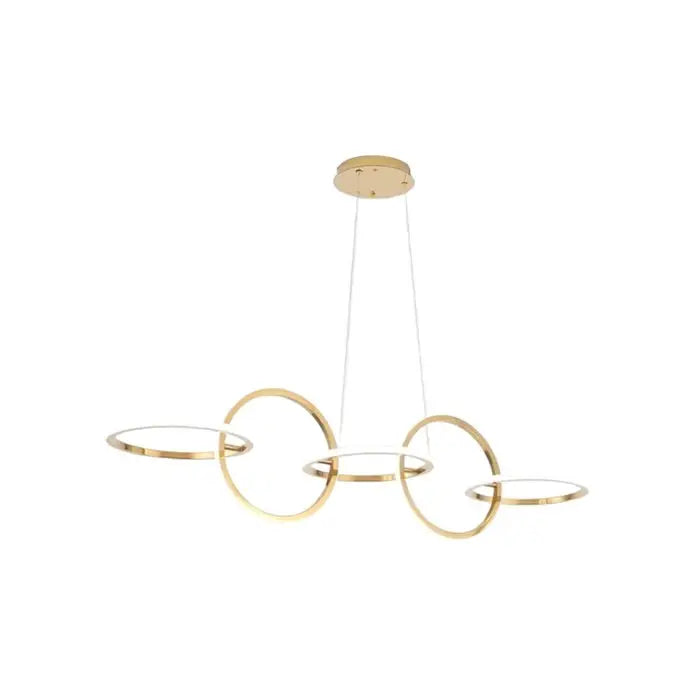 Bamdecor A180 Nordic Golden Circles Kitchen Dining Table Pendant Light Minimalist Modern Lighting