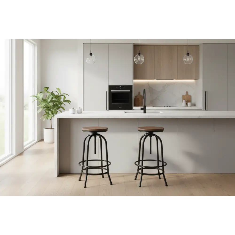 Bar Stools Adjustable Wood Chairs