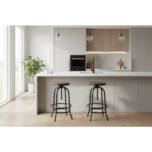 Bar Stools Adjustable Wood Chairs