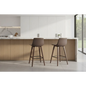 Bar Stools Kitchen Counter Barstools Leather Wooden Chairs X2