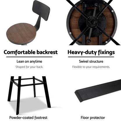 Bar Stools Kitchen Counter Chairs Vintage Metal