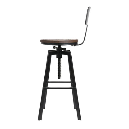 Bar Stools Kitchen Counter Chairs Vintage Metal X2