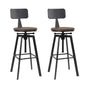 Bar Stools Kitchen Counter Chairs Vintage Metal X2