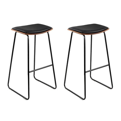Bar Stools Kitchen Counter Metal Chairs X2