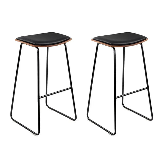 Bar Stools Kitchen Counter Metal Chairs X2