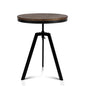 Bar Table 67-86cm Height Round Brown