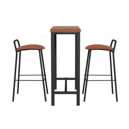 Bar Table and Stools Set Dining Desk Kitchen Chairs Cafe Pub