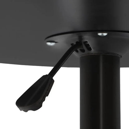 Bar Table Gas Lift Round Black