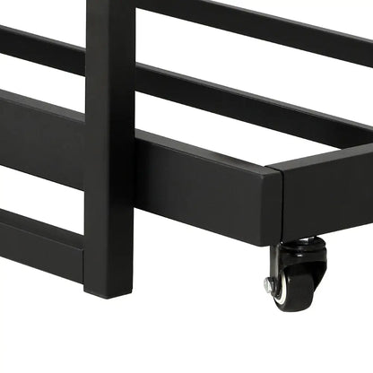 Bed Frame 2x Single Size Metal Trundle Daybed Dean