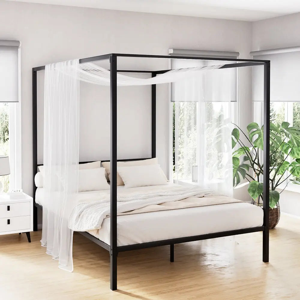 Bed Frame Double Size Metal Pochy