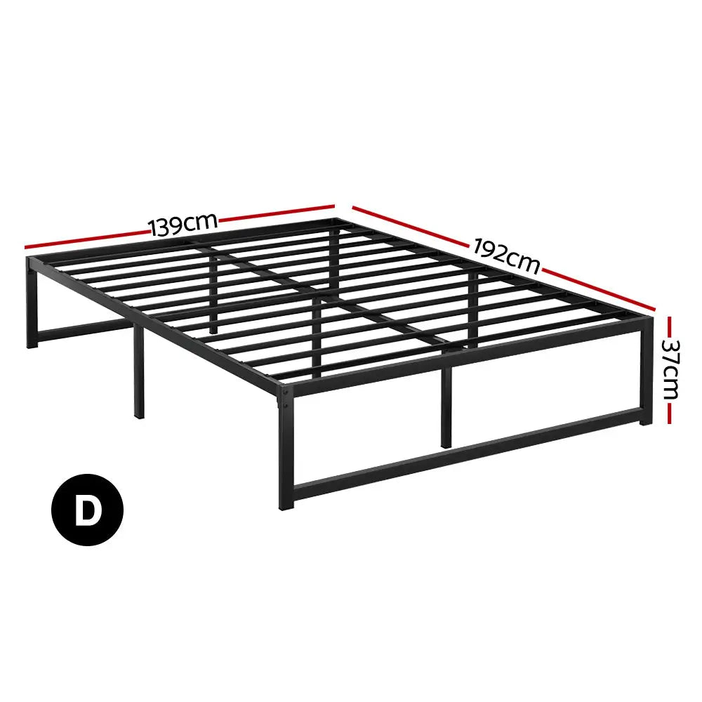 Bed Frame Double Size Metal Tino