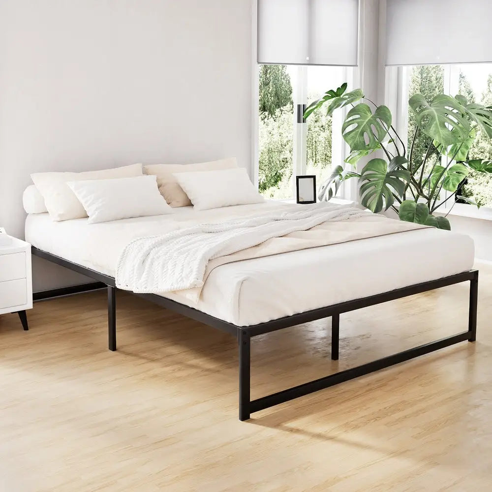 Bed Frame Double Size Metal Tino