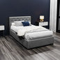 Bed Frame King Single Size Gas Lift Grey Vila