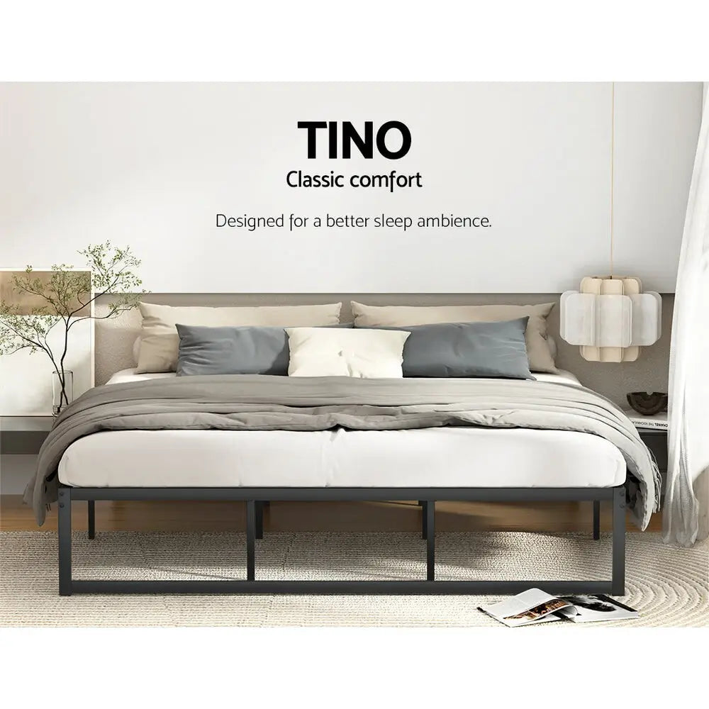 Bed Frame King Size Metal Tino