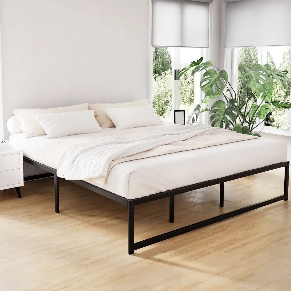 Bed Frame King Size Metal Tino