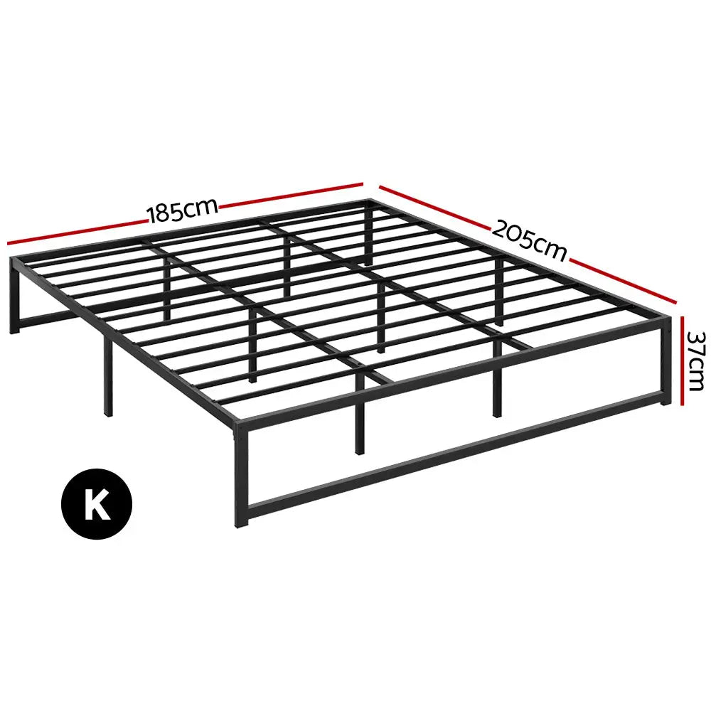 Bed Frame King Size Metal Tino