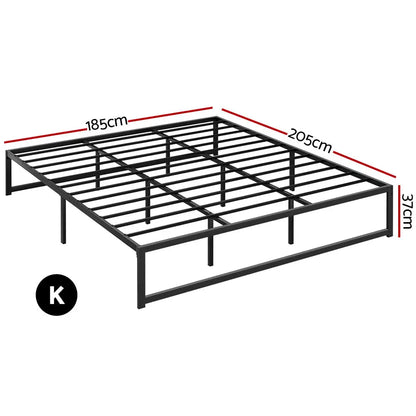 Bed Frame King Size Metal Tino